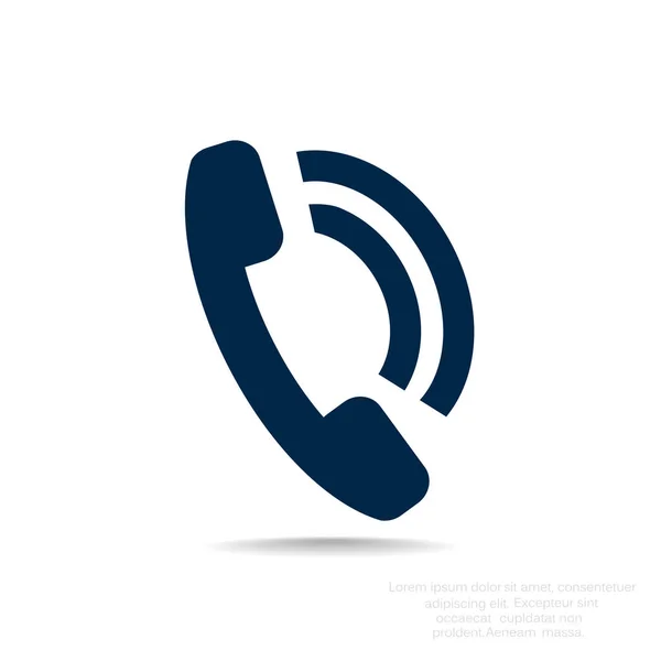 Telefoongesprek web pictogram — Stockvector