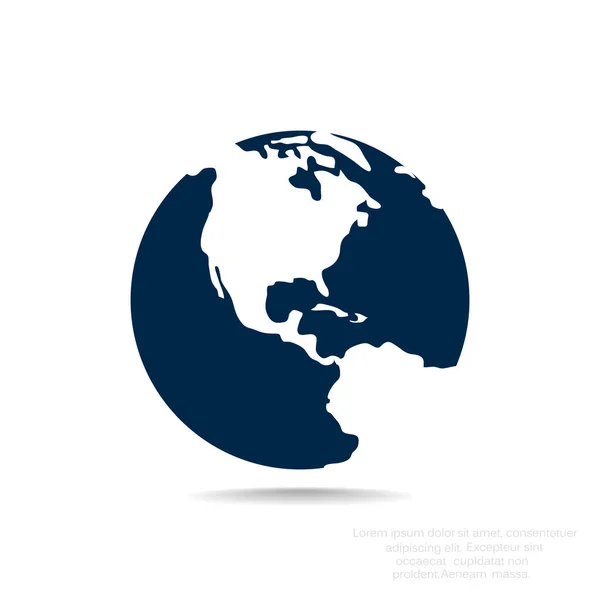 Planeta Tierra icono web — Archivo Imágenes Vectoriales
