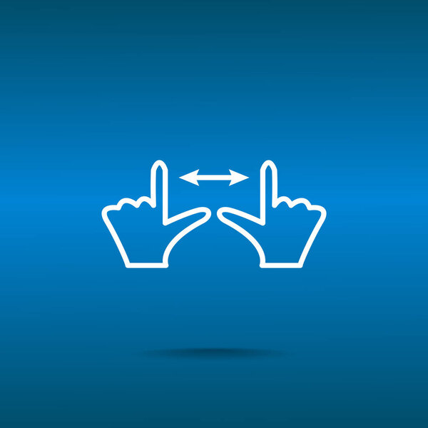 Touch screen web icon