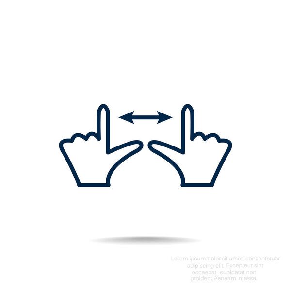 Touch screen web icon