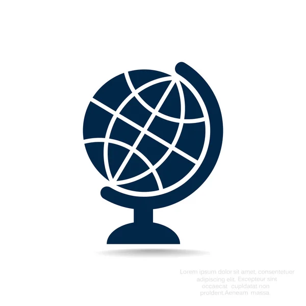 Globus-Zeichen — Stockvektor