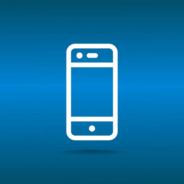 Jednoduchý smartphone s prázdnou obrazovkou — Stockový vektor