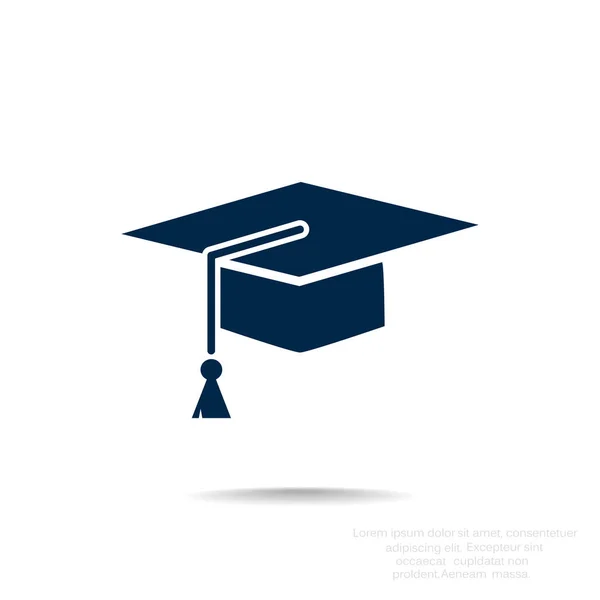 Graduation hat icon — Stock Vector