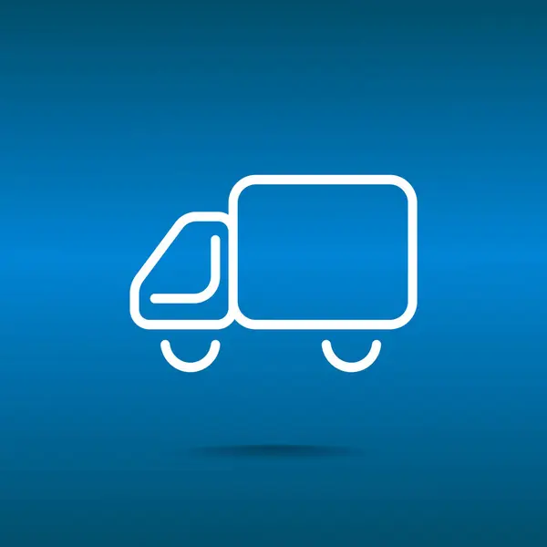 Envío entrega camión icono web — Vector de stock