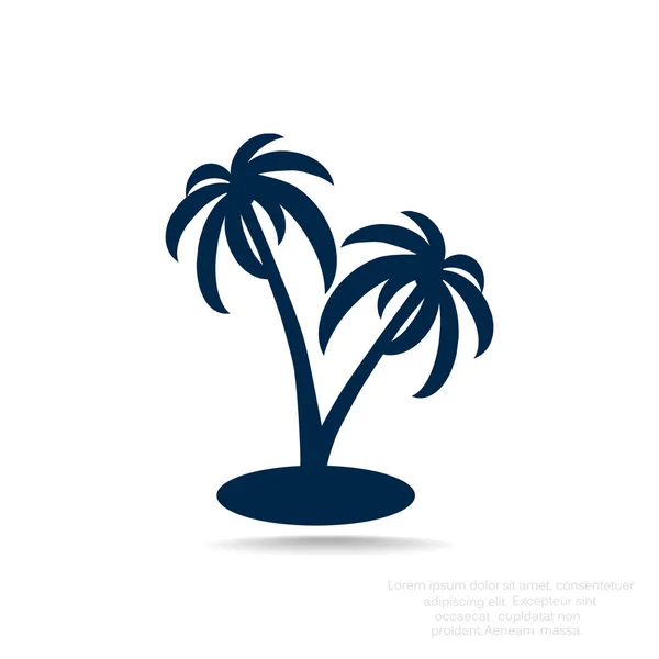 Значок острова Рай — стоковый вектор