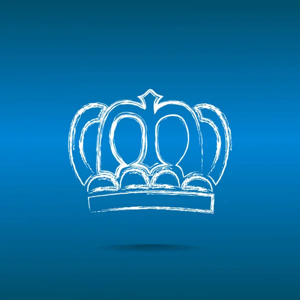 Crown-web ikon — Stock Vector