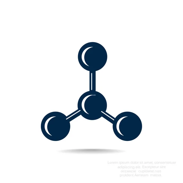 Icône web composé moléculaire — Image vectorielle