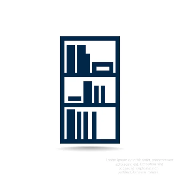 Semplice icona libreria — Vettoriale Stock