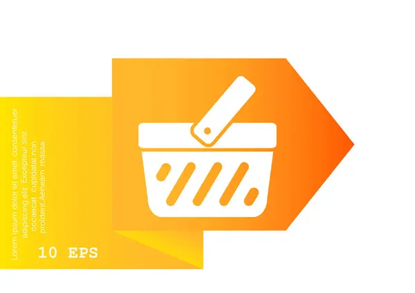 Shopping basket icon — Stock Vector