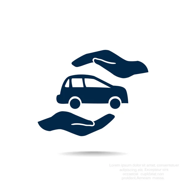 車保険の web アイコン — ストックベクタ