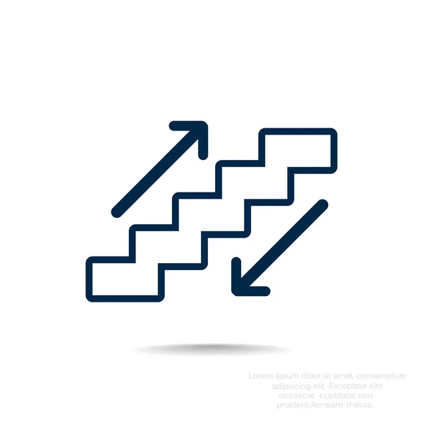 Staircase web icon — Stock Vector