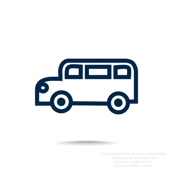 Λεωφορείο εικονίδιο web — Διανυσματικό Αρχείο