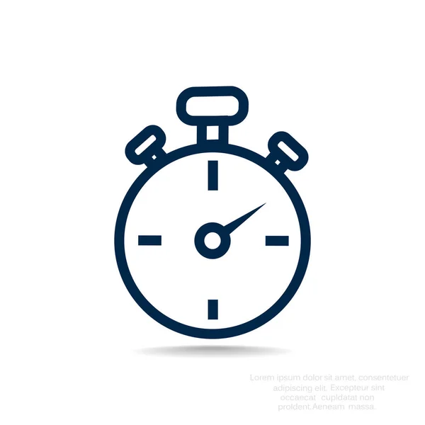 Stopwatch flat icon — Stock Vector