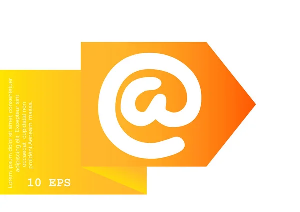 Elektronisch adres, e-mail — Stockvector