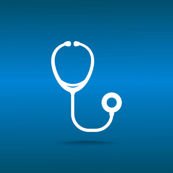 Stethoscope simple web icon 