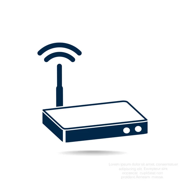 Ikona prosty router — Wektor stockowy