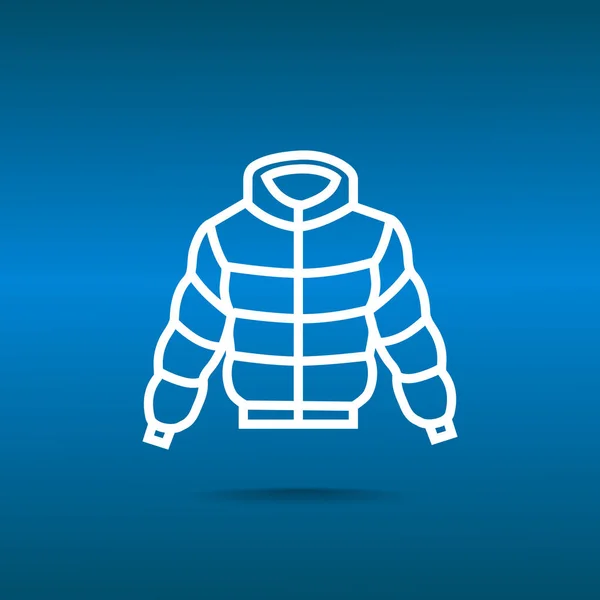 Kış ceket simgesi — Stok Vektör