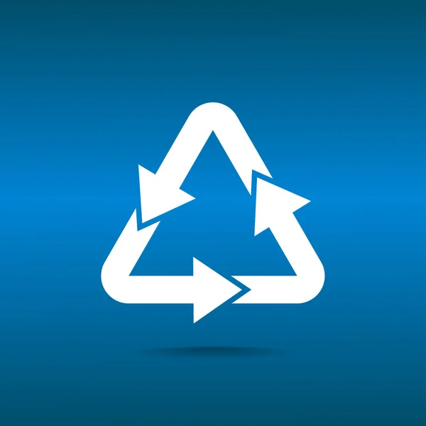 Símbolo de reciclagem de resíduos com setas —  Vetores de Stock