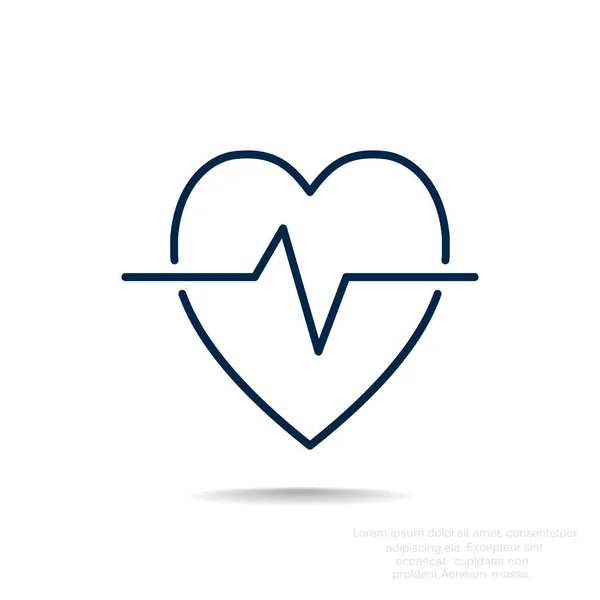 Ikony www bicie serca — Wektor stockowy