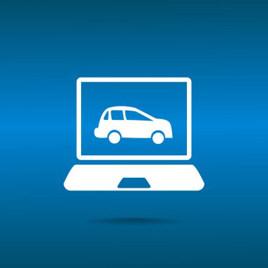 Dizüstü ekran araba ile