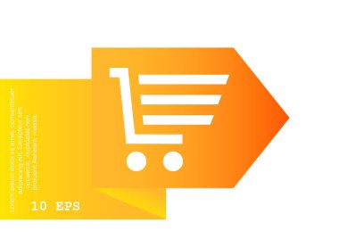 alışveriş sepeti basit simgesi