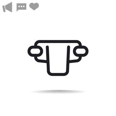 Basit bebek bezi web simgesi