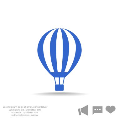 hava balonu basit simgesi