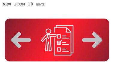 İşadamı denetim listesi simgesi