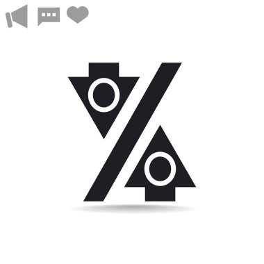 yüzde işareti simgesi