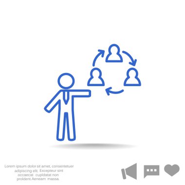 Grup insanların web simgesi