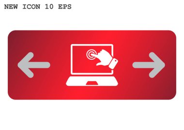 Dokunmatik ekran web simgesi. 
