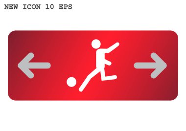 Futbol oyuncu siluet