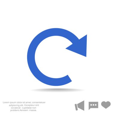 döndürme ok web simgesi. 