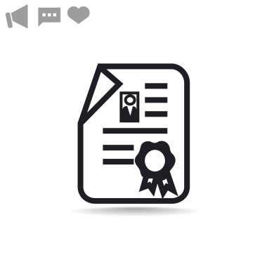 Sertifika web simgesi 