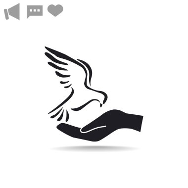 Güvercin, web simgesi.