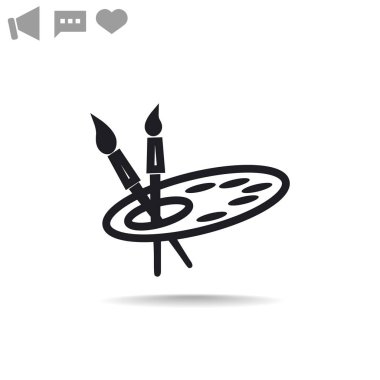 Fırçalar web simgesi.