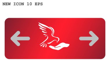 Güvercin, web simgesi. vektör tasarımı