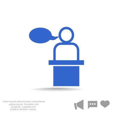 hoparlör simgesi silüeti