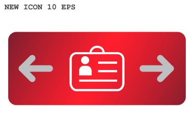 kimlik kartı web simgesi. 
