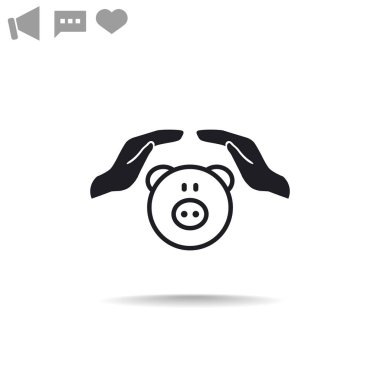 mevduat sigorta web simgesi. 