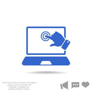 dizüstü web simgesi. 