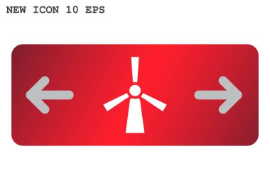  Rüzgar jeneratör simgesi.