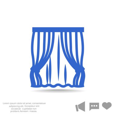 Perdeleri web simgesi.