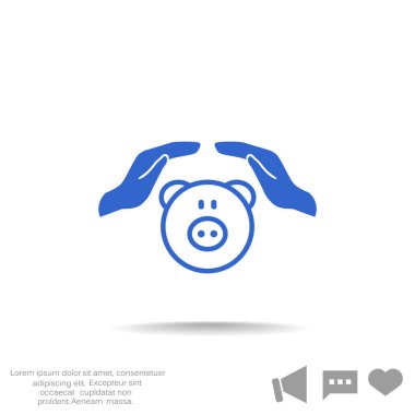 mevduat sigorta web simgesi. 