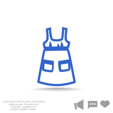 elbise web simgesi.
