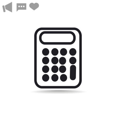 hesap makinesi web simgesi. 