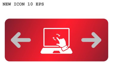 Dokunmatik ekran web simgesi. 