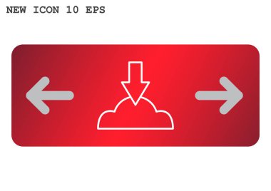 Bulut dosya download simgesi