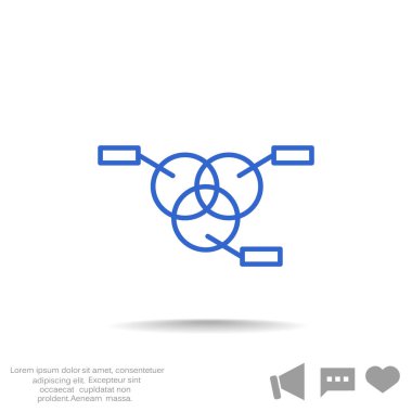 Yüzde kavramı yuvarlak web simgesi