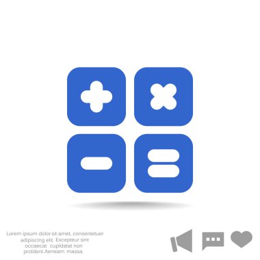 hesap makinesi web simgesi.